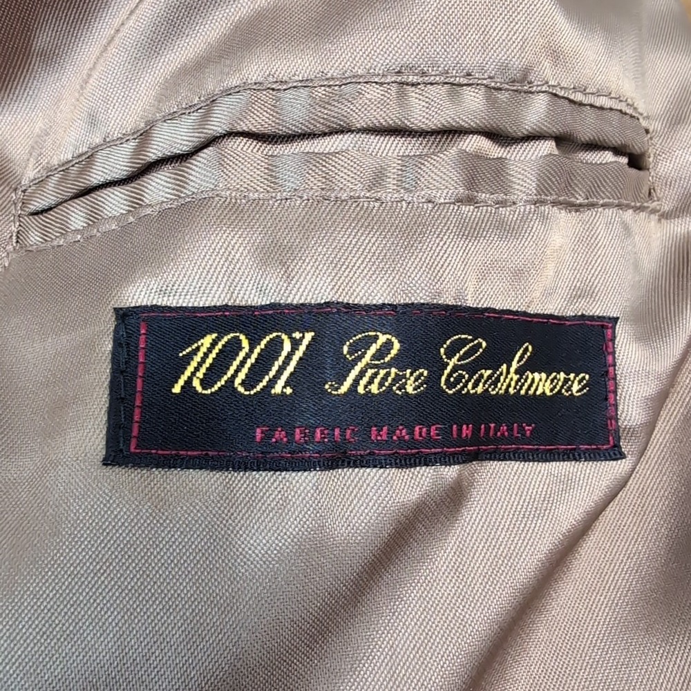 FENZIA EUROMODA 100% PURE CASHMERE Men's Sport Blazer 3 Button Brown 44R‎ Jacket - Picture 9 of 12